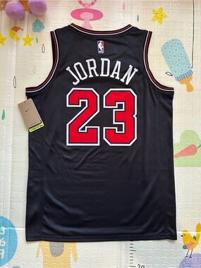 Michael Jordan #23 Black Retro Basketball Jersey Men Size
